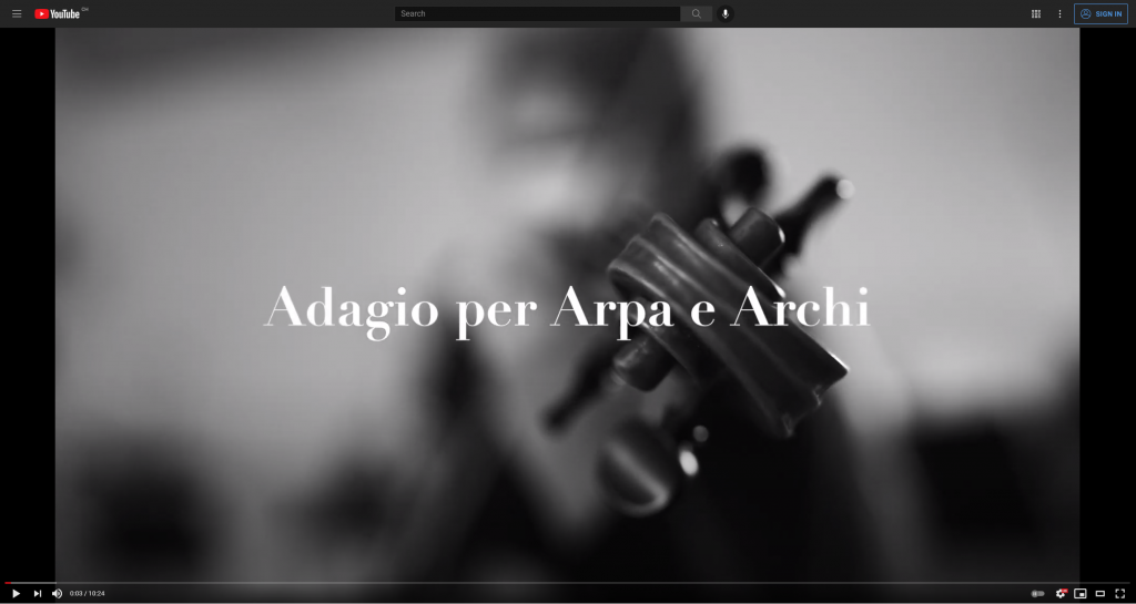 Vorschau Youtube-Link Adagio per Arpa e Archi